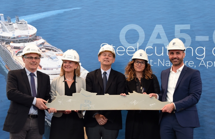 Steel cutting of 5th Oasis Class Ship
